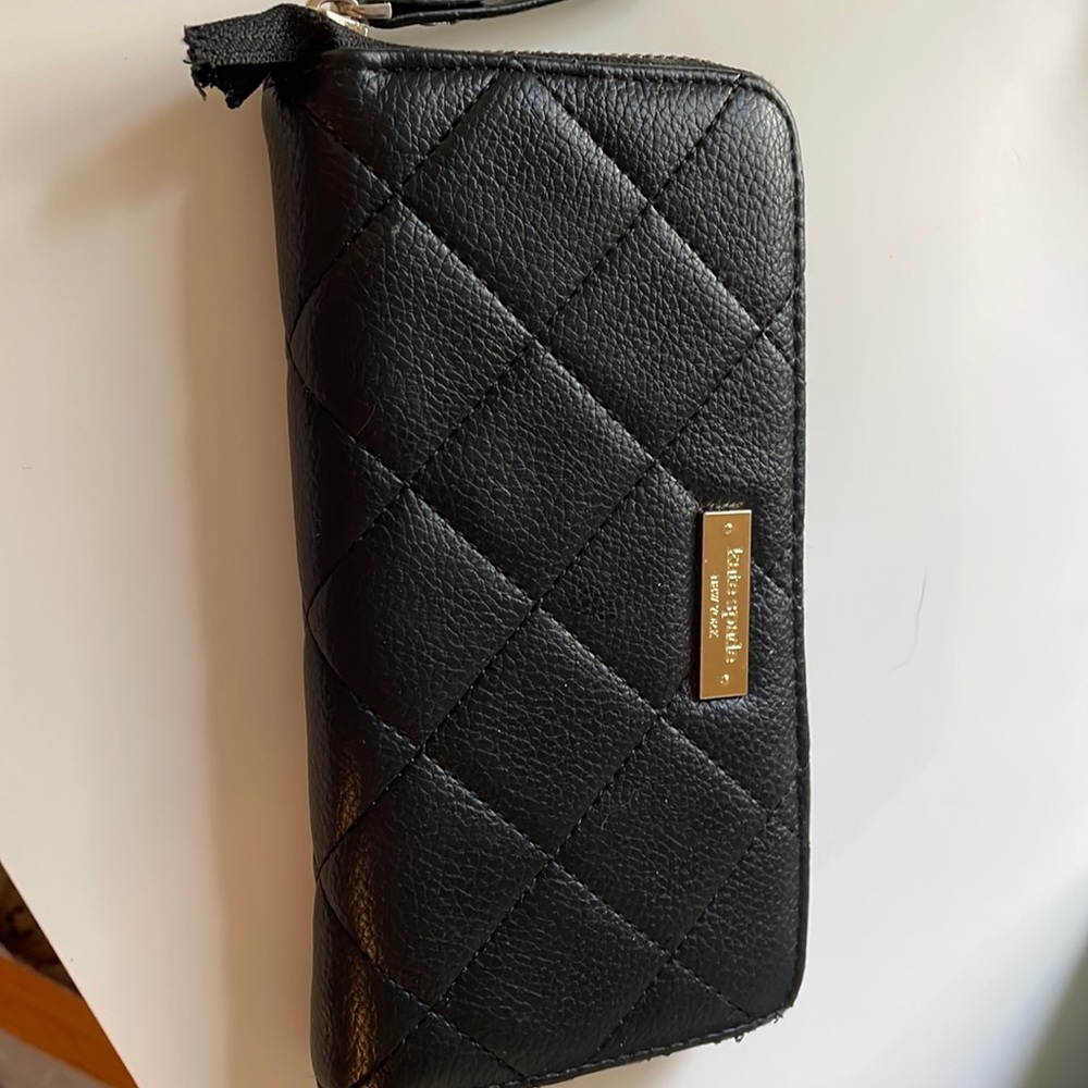 Kate Spade Black Quilted Wallet